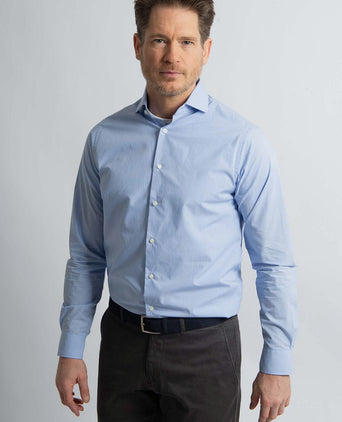 Steppin' Out overhemd ruit lichtblauw | Regular-fit