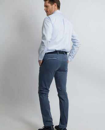 Overhemd twill lichtblauw