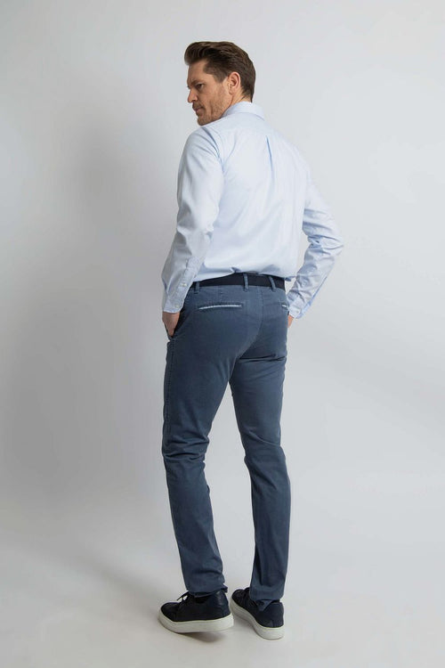 Overhemd twill lichtblauw
