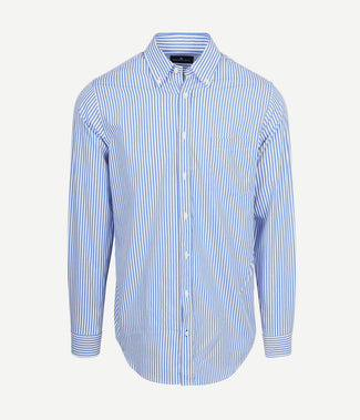 Overhemd big stripe blauw Overhemd big stripe blauw