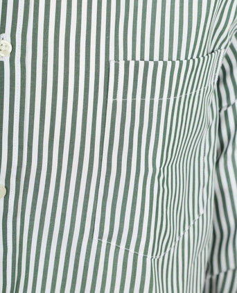 Overhemd big stripe groen