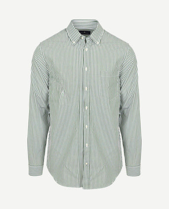 Overhemd big stripe groen
