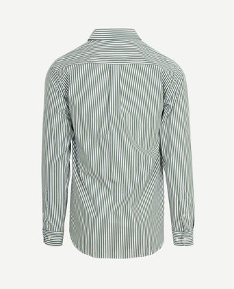 Overhemd big stripe groen