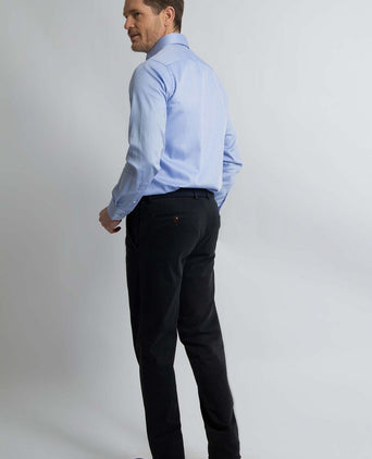 Steppin' Out overhemd dobby lichtblauw | Regular-fit