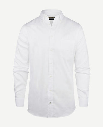 Steppin' Out overhemd dobby wit | Regular-fit