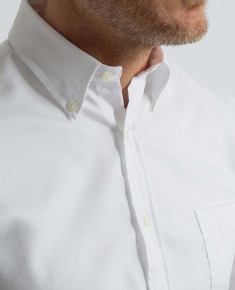 Steppin' Out overhemd dobby wit | Regular-fit