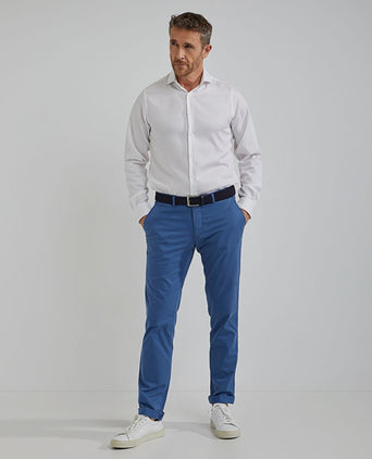 Steppin' Out overhemd dobby wit | Regular-fit