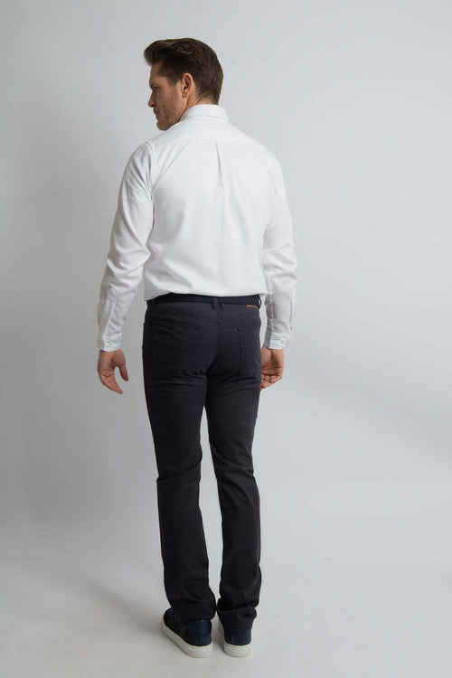 Steppin' Out overhemd dobby wit | Regular-fit