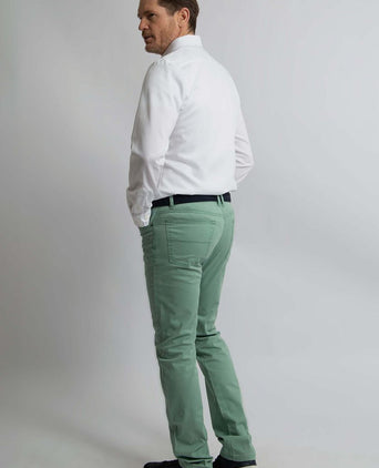 Steppin' Out overhemd slim-fit dobby wit