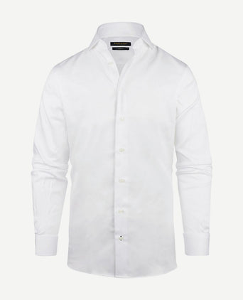 Steppin' Out overhemd slim-fit dobby wit