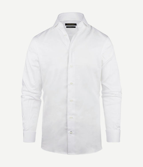 Steppin' Out overhemd slim-fit dobby wit