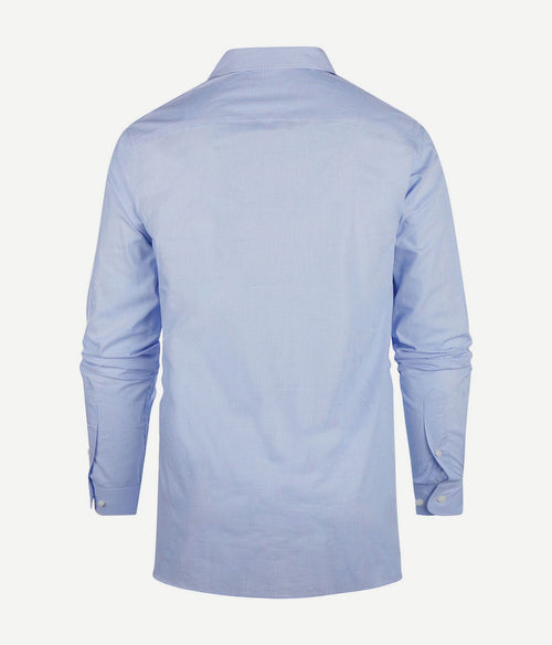 Steppin' Out overhemd extra lange mouw ruit blauw | Regular-fit