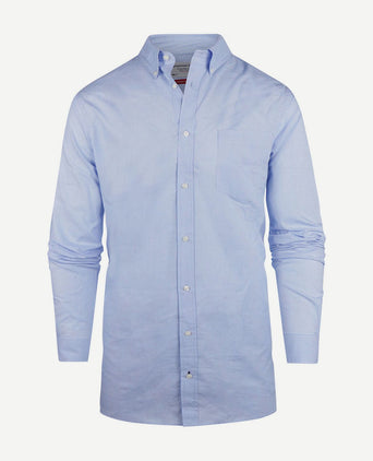 Steppin' Out overhemd extra lange mouw ruit lichtblauw | Regular-fit