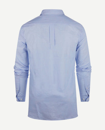 Steppin' Out overhemd extra lange mouw ruit lichtblauw | Regular-fit