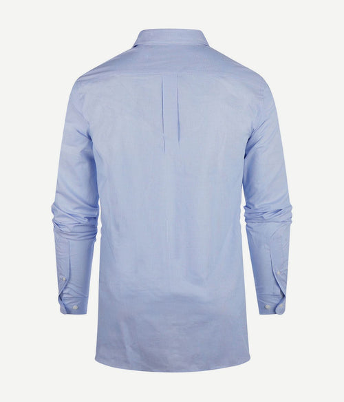 Steppin' Out overhemd extra lange mouw ruit lichtblauw | Regular-fit