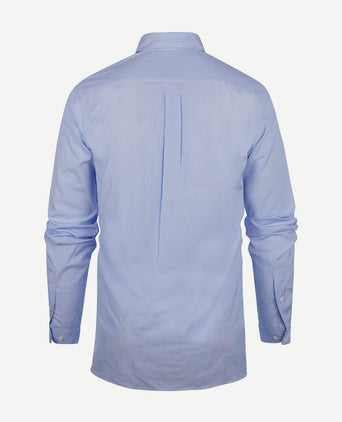 Steppin' Out overhemd extra lange mouw streep lichtblauw | Regular-fit