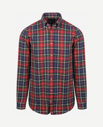 Overhemd flanel checks rood
