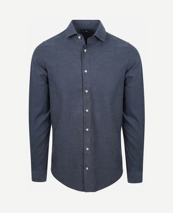 Overhemd flanel donkerblauw