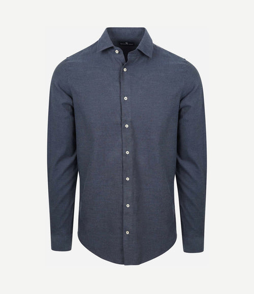 Overhemd flanel donkerblauw