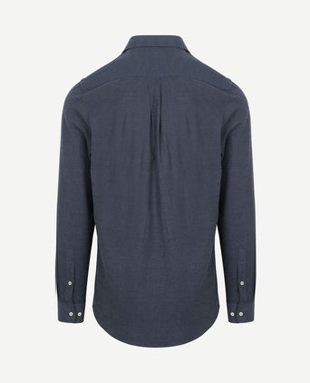 Overhemd flanel donkerblauw