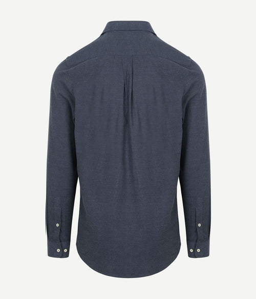 Overhemd flanel donkerblauw