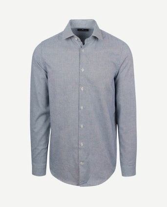 Overhemd flanel pepita blauw