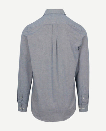 Overhemd flanel pepita blauw