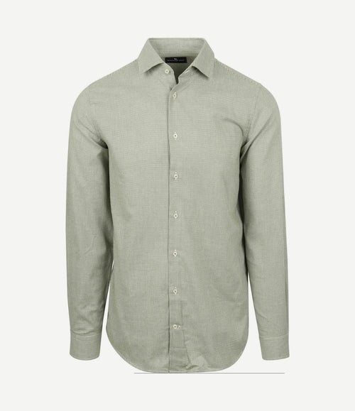 Overhemd flanel pepita groen