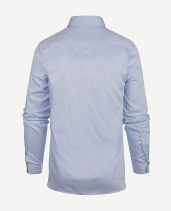 Steppin' Out overhemd slim-fit herringbone lichtblauw