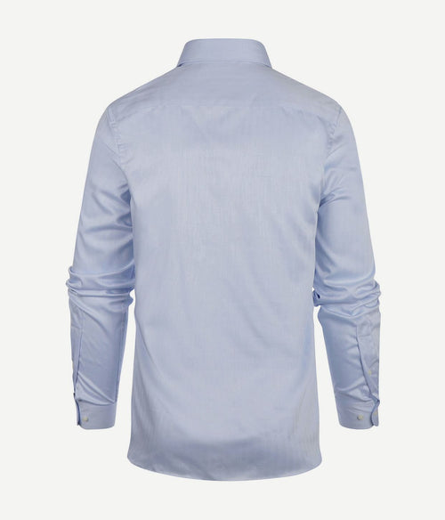 Steppin' Out overhemd slim-fit herringbone lichtblauw