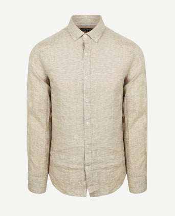 Overhemd linnen beige