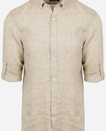 Overhemd linnen beige