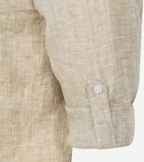 Overhemd linnen beige