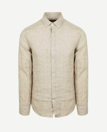 Overhemd linnen beige