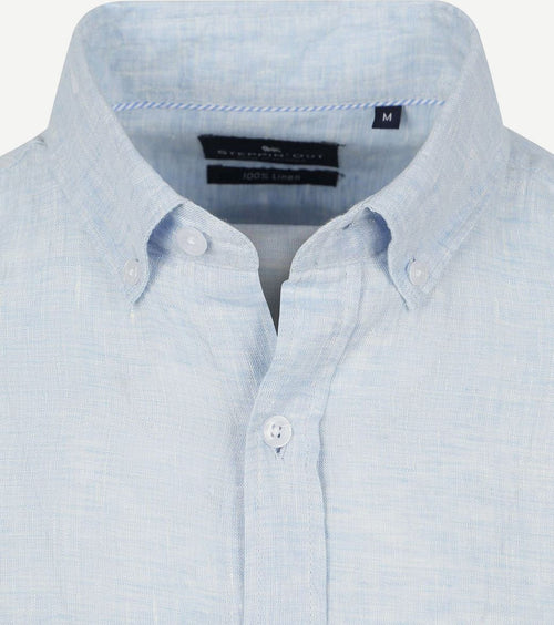 Overhemd linnen lichtblauw