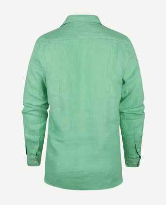 Steppin' Out overhemd linnen mintgroen | Regular-fit