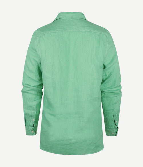 Steppin' Out overhemd linnen mintgroen | Regular-fit