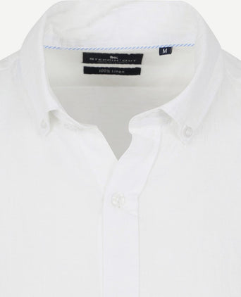 Steppin' Out overhemd linnen wit | Regular-fit