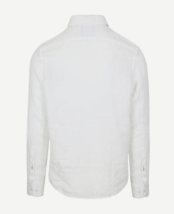 Steppin' Out overhemd linnen wit | Regular-fit