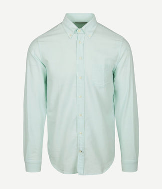 Overhemd Oxford borstzak lichtgroen Overhemd Oxford borstzak lichtgroen