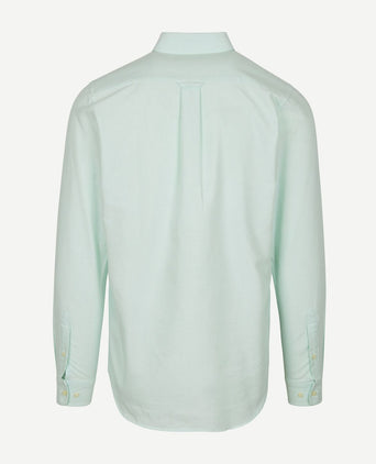 Overhemd Oxford borstzak lichtgroen