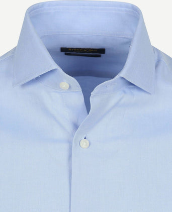 Steppin' Out overhemd Oxford lichtblauw | Regular-fit