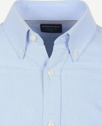 Steppin' Out overhemd Oxford lichtblauw | Regular-fit
