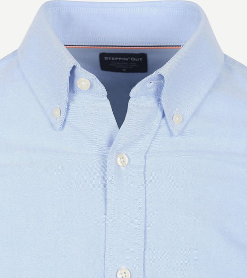 Steppin' Out overhemd Oxford lichtblauw | Regular-fit