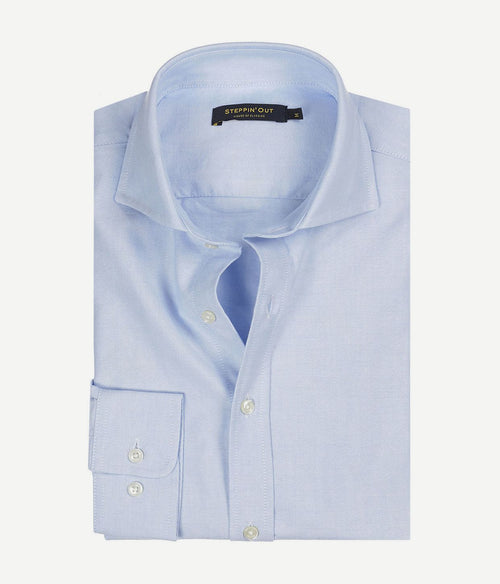 Steppin' Out overhemd Oxford lichtblauw | Regular-fit