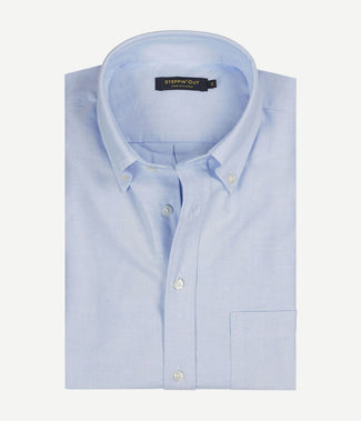 Steppin' Out overhemd Oxford lichtblauw | Regular-fit Steppin' Out overhemd Oxford lichtblauw | Regular-fit