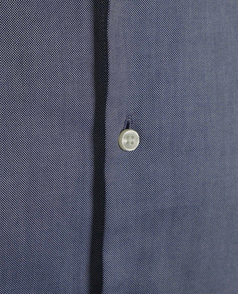 Steppin' Out overhemd Oxford melange blauw | Regular-fit