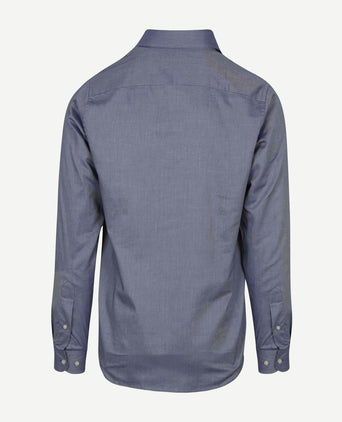 Steppin' Out overhemd Oxford melange blauw | Regular-fit