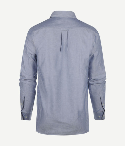 Steppin' Out overhemd Oxford melange blauw | Regular-fit