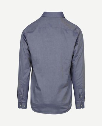 Overhemd Oxford melange blauw